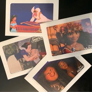 Disney Collectable Lithographs from Moana, Aladdin, and Snow White